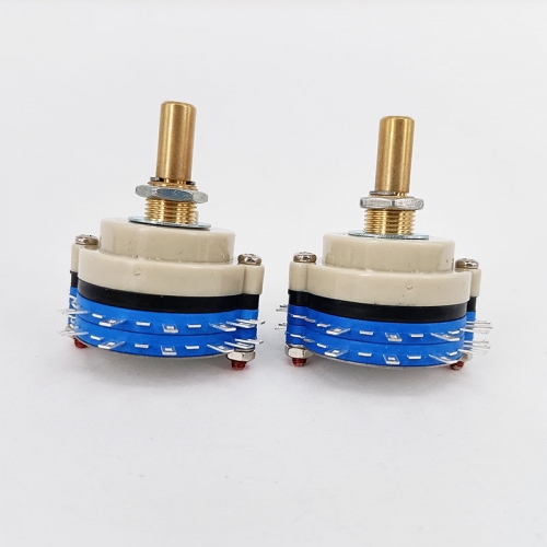 1PC 2 Layers 2 Pole 5steps ROTARY SWITCH Attenuator Pot Potentiometer Volume Control DIY