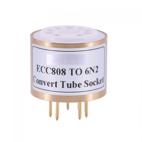 1PC White Ceramic ECC808 TO 6N2 6N6 E88CC ECC88 6922 6DJ8 Tube (bottom) DIY Audio Amplifier Vacuum Tube Convert Socket Adapter B