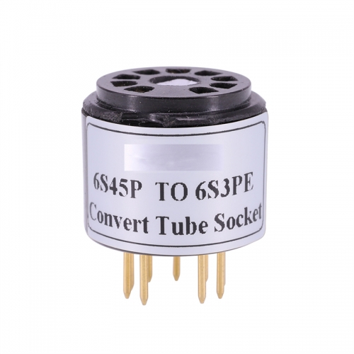 1PC bakelite 9Pin Tube Socket Adapter 6S45P Tube (Top) TO 6S3PE Tube Vacuum Tube Amplifier Convert Socket Adapter A