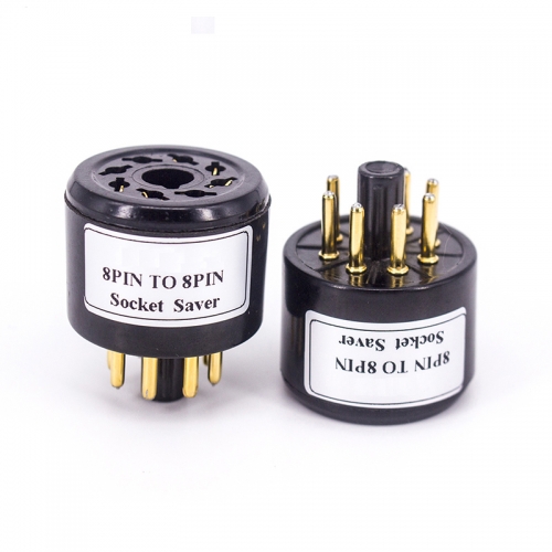 1PC Bakelite Gold pin 8Pin TO 8Pin Vacuum Tube Socket Test Socket For KT66 KT88 6SL7 6SN7 6L6 6V6 EL34 6N8P 6N9P Audio Vacuum Tube Amplifier B