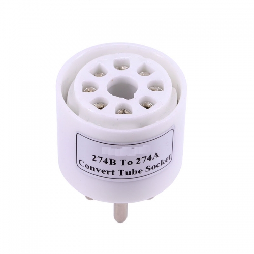 1PC Ceramic Tin 274B 5Z4 5U4G TO 274A 5Z3 80 WE274A Vacuum Tube Socket Adapter DIY HIFI Audio Vintage Vacuum Tube Amplifier Converter Socket