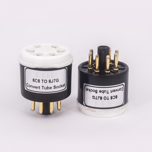 1PC 6C6 TO 6J7 6J7G DIY Audio Vacuum Tube Amplifier Convert Socket Adapter