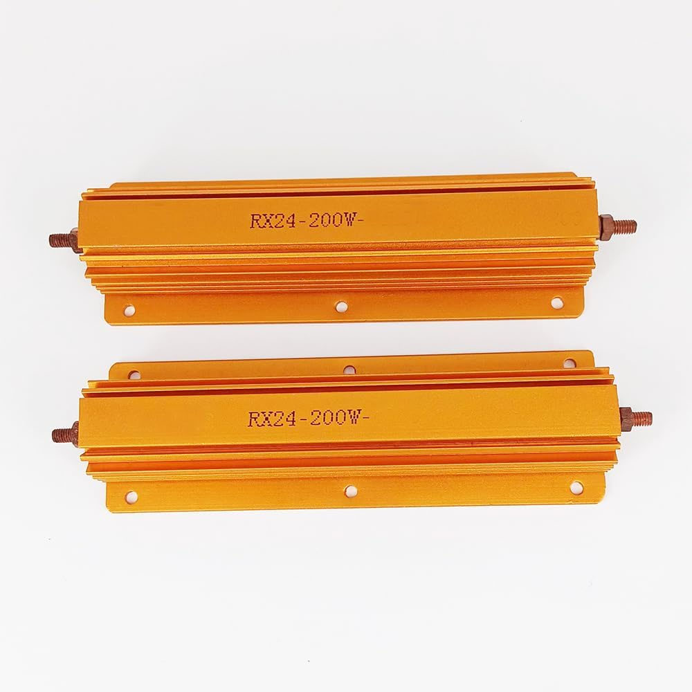 1PC 200W Watt 0.1 Ohm 200W 0.1R Aluminum Housing Wirewound Resistor