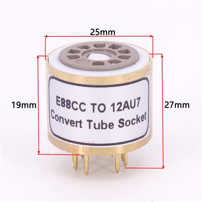 1PC E88CC 6N2 6922 TO 12AX7 12AU7 6.3V Vacuum Tube socket Adapter 9pin ...