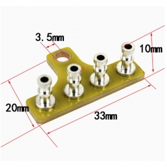 100 Pièces De Plots Ronds En Cuivre étamé Pour Amplis Guitare - 2mm
