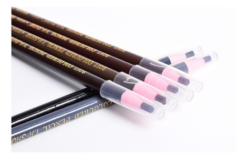 12pcs Microblading Eyebrow Pencil Colored Soft Cosmetic Art Permanent Makeup Waterproof Tattoo
