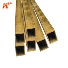 CuZn33 Rectangle Brass Tube