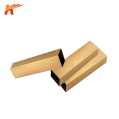 CuZn10 Rectangle Brass Tube
