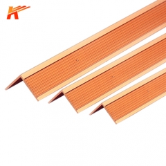 Purple triangular copper profile