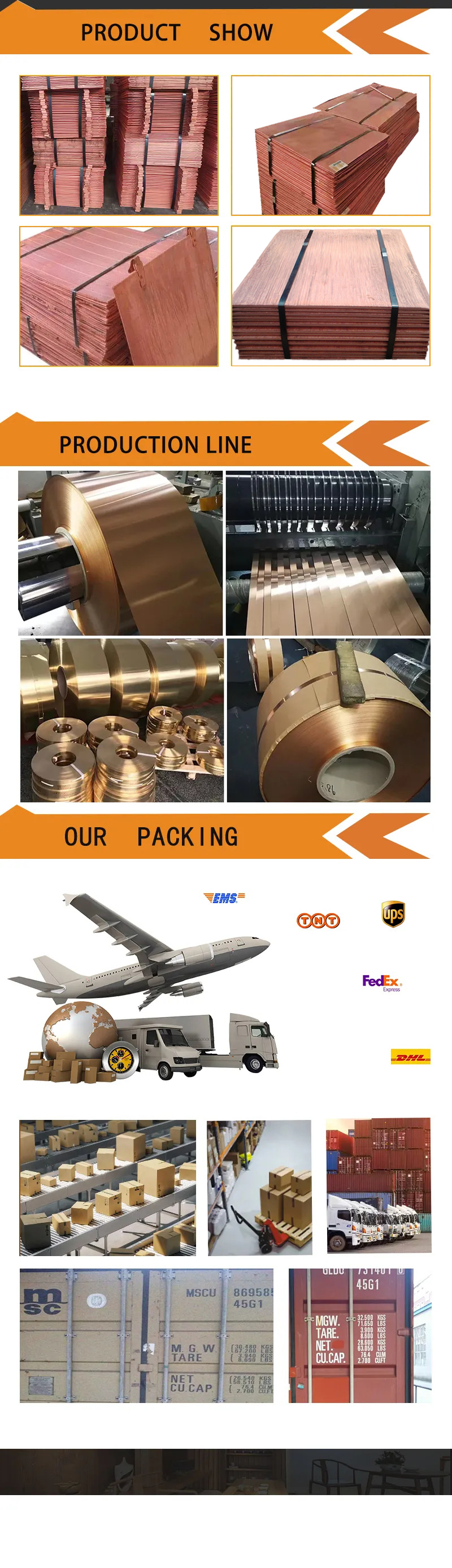 99.99% Copper cathode
