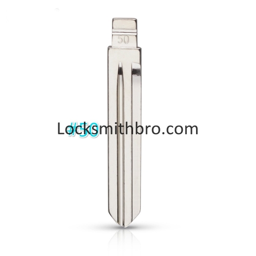 LockSmithbro Metal Blank Uncut Flip KD #50 Remote Key Blade Type #50 HYN14FH For Elantra NO.50