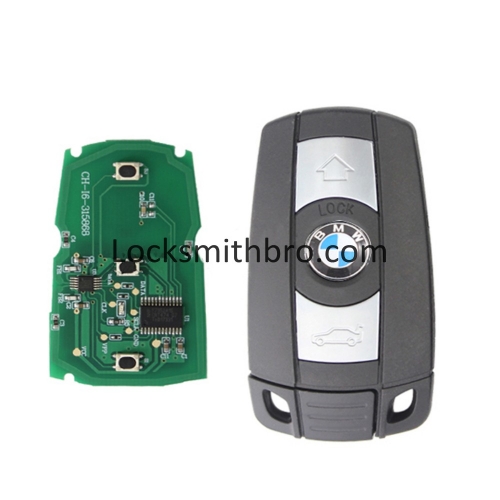 LockSmithbro BMW3 Button CAS3 868MHZ Remote Key For Bmw 1、3、5、6、X5,X6,Z4 Series With Keyless Entery