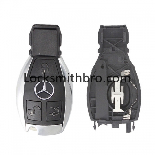 LockSmithbro Mercedes Benz 3+1 Button Smart Key Shell With 1 Battery Holder