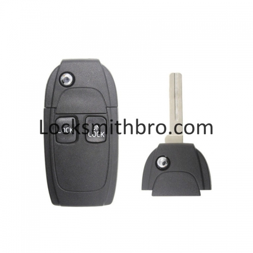 LockSmithbro 2 Button No Logo Volvo Flip Remote Key Shell