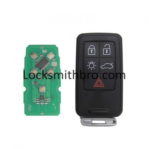 LockSmithbro 5 Button 433Mhz Keyless Entry Volvo Key Card With