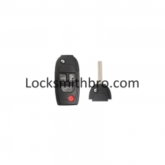 LockSmithbro 3+1 Button No Logo Volvo Flip Remote Key Shell