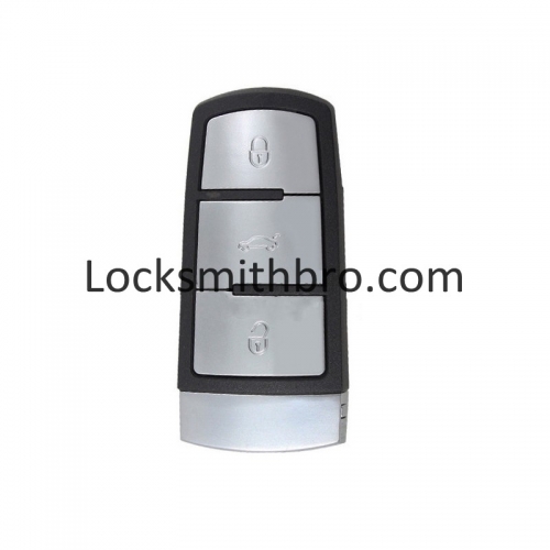 LockSmithbro 3 Button With Blade VW Magotan Smart Key Card Shell