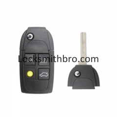 LockSmithbro 4 Button No Logo Volvo Flip Remote Key Shell