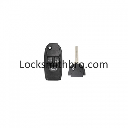 LockSmithbro 3 Button No Logo Volvo Flip Remote Key Shell