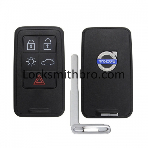 LockSmithbro 5 Button Volvo Smart Key Card Shell