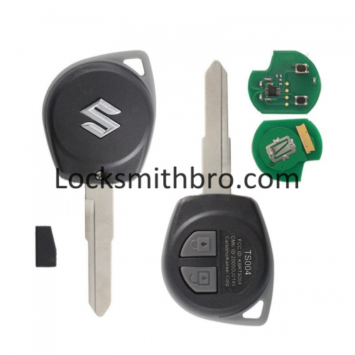 LockSmithbro 315Mhz With Logo ID46 Chip 2 Button Suzuk Liana Remote Key