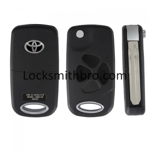 LockSmithbro 3 Button With Logo Toyot Camry,Reiz 2007 Remote Key Shell
