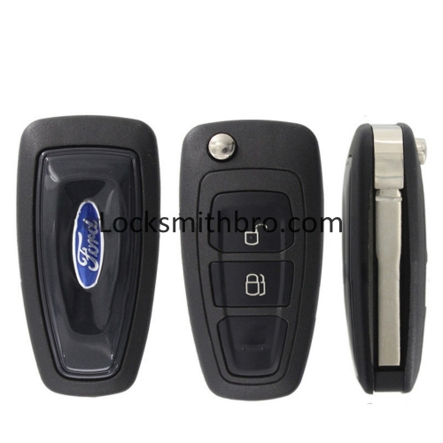 LockSmithbro ASK 433MHZ NO Chip 2 Button Ford Focus,Mondeo Remote Key Before 2012