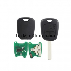 LockSmithbro 2 Button 307(VA2) Blade ForCitroen 433Mhz ID46 Chip NO Logo Remote Key