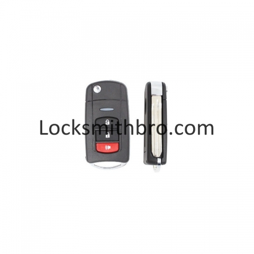 LockSmithbro 3 Button Toyot Flip Remote Key Shell