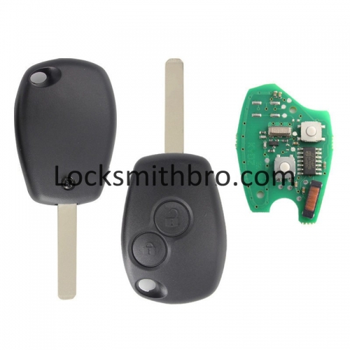 LockSmithbro Without Logo 307(VA2) 434Mhz PCF7946 Chip 2 Button Renaul Clio&Kango Remote Key