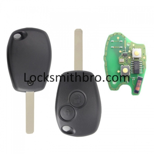 LockSmithbro Without Logo 307(VA2) 434Mhz PCF7947 Chip 2 Button Renaul Clio&Kango Remote Key