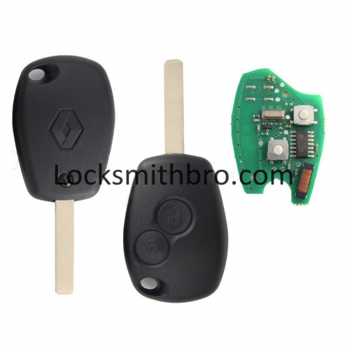 LockSmithbro 307(VA2) 434Mhz With Logo PCF7946 Chip 2 Button Renaul Clio&Kango Remote Key