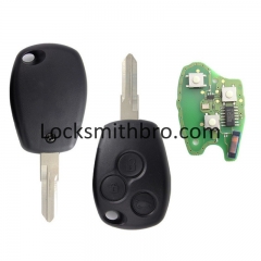 LockSmithbro Without Logo 3 Button 207(VAC102) 434Mhz PCF7946 Chip Renaul Clio&Kango Remote Key