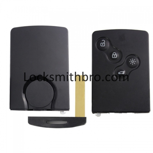 LockSmithbro No Logo 4 Button 433 Mhz Renaul Remote Key Used For After 2009 Year Car 7952 Chip (Include All Function Of 7941)