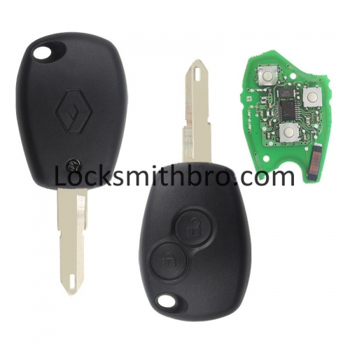 LockSmithbro With Logo 433Mhz 7961M Hitag-AES 4A Chip 206（NE73)Blade 2 Button Renaul Remote Key For Car After 2016
