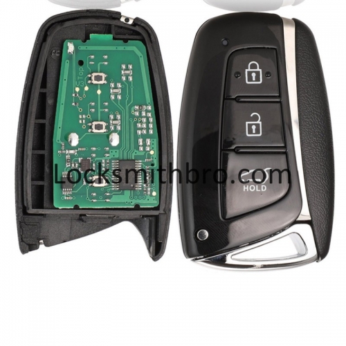 LockSmithbro 3 Button 433Mhz With 46 Chip Aftermarket ForHyundai Santafe Smart Key Card