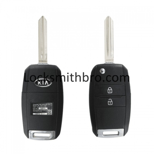 LockSmithbro 2 Button 433Mhz ID46 Chip Right BladeKia K3 Remote Control With Logo