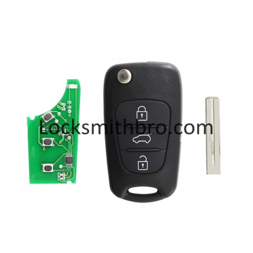 LockSmithbro 3 Button ID46 Chip 433Mhz KIA K2 3 Button Remote Key