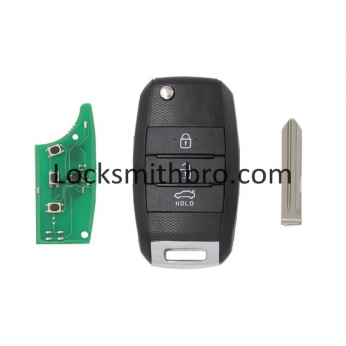LockSmithbro 3 Button 4D60 433Mhz Right Blade Kia K3 Smart Remote Control Key