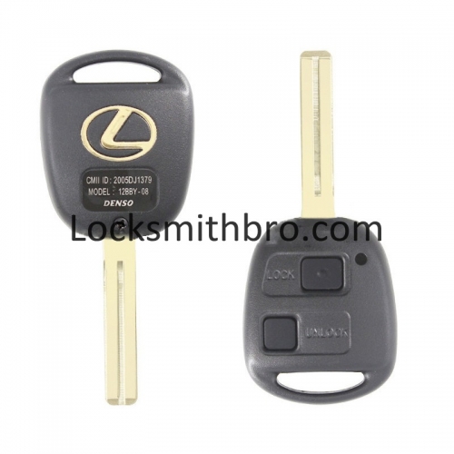 LockSmithbro 2 Button 433Mhz 4D67 Chip Lexus Toy40 Blade Remote Key