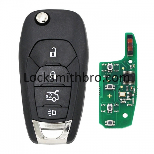 LockSmithbro 433Mhz 46Chip 4 Button Opel Remote Key