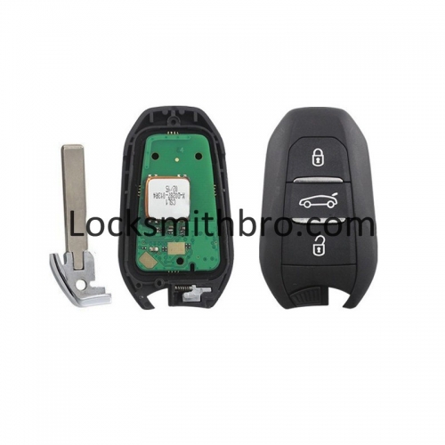 LockSmithbro 433mhz With 46 Chip With Logo Peugeo Remote Key