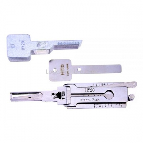 LockSmithbro Lishi HY20 2in1 Decoder and Pick is designed for HYUNDA and KIA