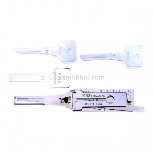 LockSmithbro Lishi HU92 (Twin Lifter) 2in1 Decoder and Pick is designed for MINI, ROVER AND BMW