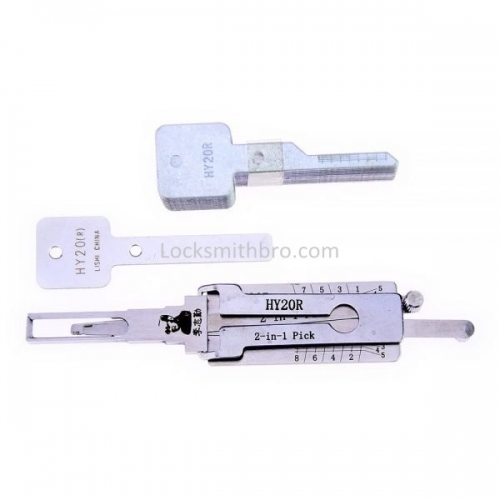 LockSmithbro Lishi HY20R 2in1 Decoder and Pick is designed for HYUNDA