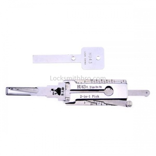 LockSmithbro Lishi HU43 2in1 Decoder and Pick is designed for Opel, Daewoo, Holden, Pontia, Chevrolet, Toyot