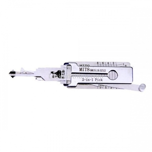 LockSmithbro Lishi MIT8 (GM15/GM19/SZ12) 2in1 Decoder and Pick for Mitsubish