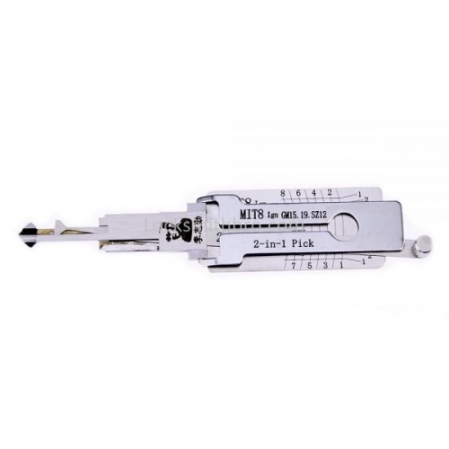 LockSmithbro Lishi MIT8 Ign (GM15/GM19/SZ12) 2in1 Decoder and Pick for Mitsubish  (This tool will allow you to pick and decode the ignition if it has 