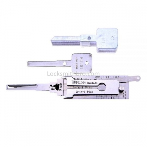 LockSmithbro Lishi HU101(10) 2in1 Decoder and Pick is designed for Ford, Jagua, Land Rove, Freelander, Volvo