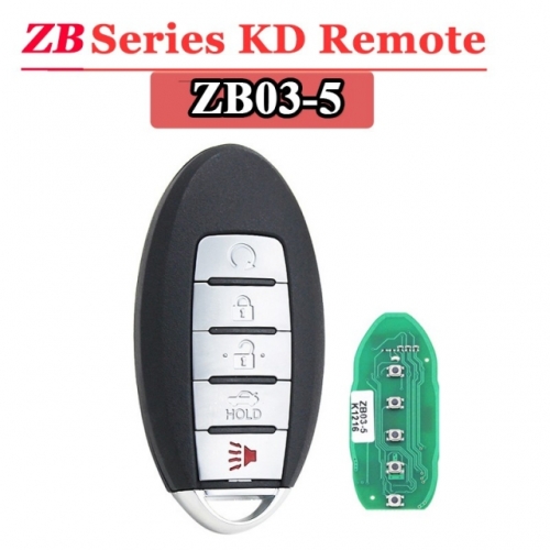 Keydiy ZB03-5 N-issan Infiniti Style 5-Button Universal Smart Key w/ Proximity Function